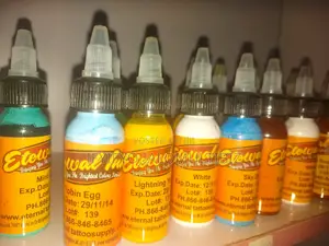 Eternal Tattoo Ink Bottle Set - Premium Vibrant Colors