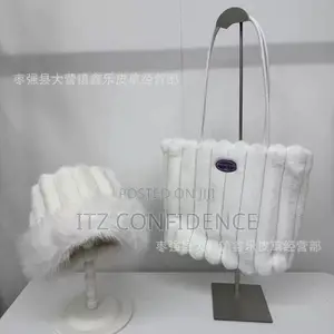Fur Tote Bag - White