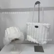 Fur Tote Bag - White - 1