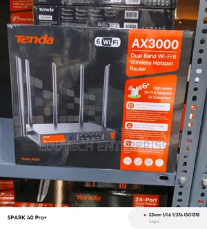 Tenda AX300 Dual Band Gigabit Wi-Fi 6 Router Mai Girma (W30E)