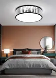 Modern Crystal LED Ceiling Light - Gold/Black - 1