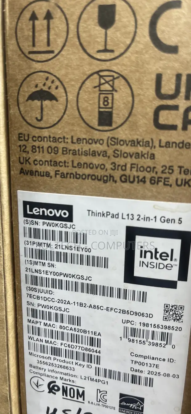 New Lenovo ThinkPad L13 Yoga 32GB RAM 512GB SSD - 1