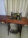 Two Lion Mechanical Sewing Machine with Table - 1