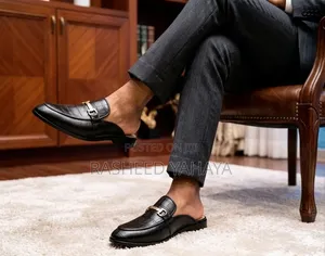 Men's Black Suede Slippers - Brand New
