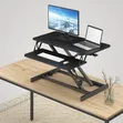 Black Sit-Stand Desk Converter - 1