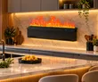 3D Water Electric Fireplace with Realistic Mist Flame - 1