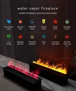 3D Water Electric Fireplace with Realistic Mist Flame - 2