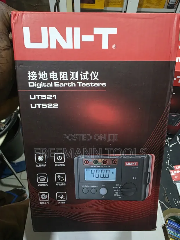 Uni-T UT521 Digital Earth Tester - 1
