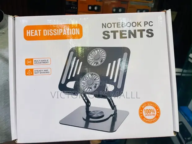 360 Rotating Foldable Aluminum Laptop Stand - 1