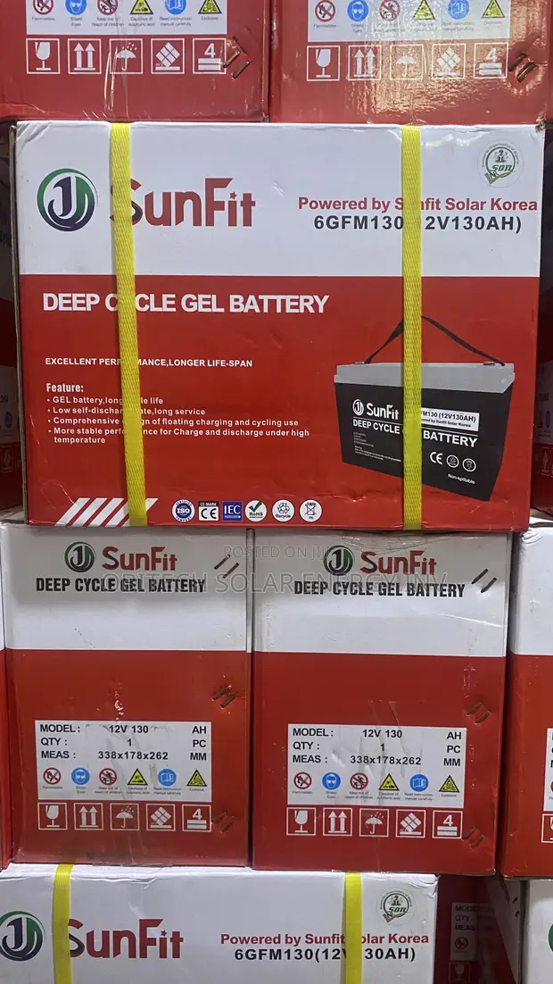 130AH Sunfit Deep Cycle Battery - 1