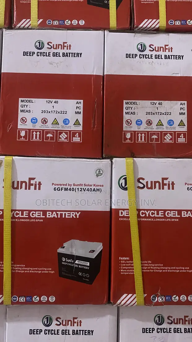 40Ah Sunfit Deep Cycle Battery - 1