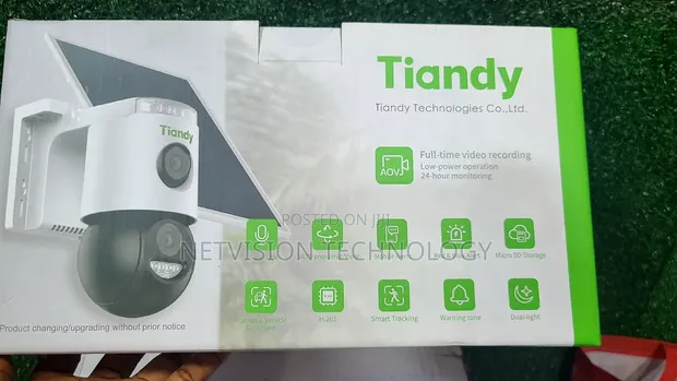 Tiandy 3MP Dual Lens Solar Camera - 1