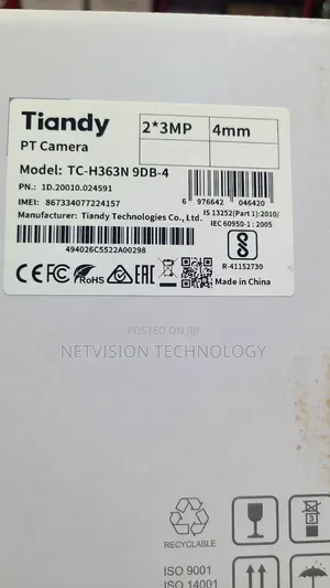 Tiandy 3MP Dual Lens Solar Camera