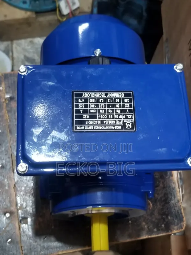 1hp Single Phase Electric Motor, 1400 RPM - 1