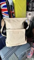 Bottega Veneta Premium Leather Backpack - Beige - 1