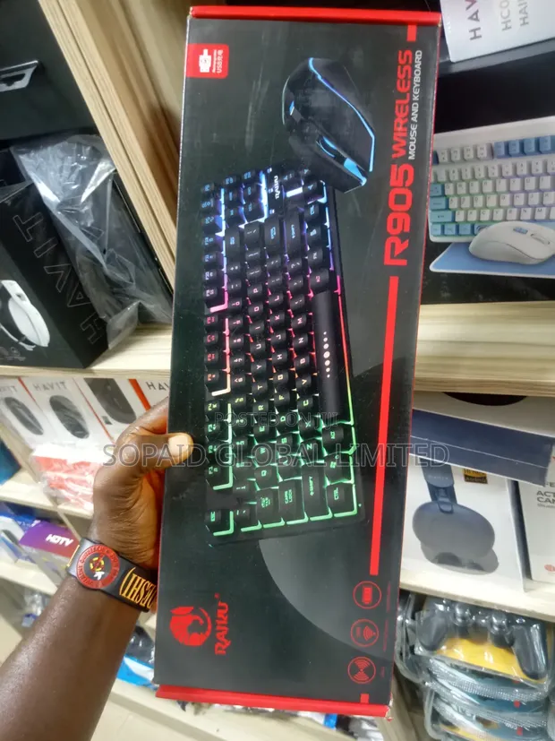 Raiku R905 Wireless RGB Gaming Keyboard and Mouse Combo - 1