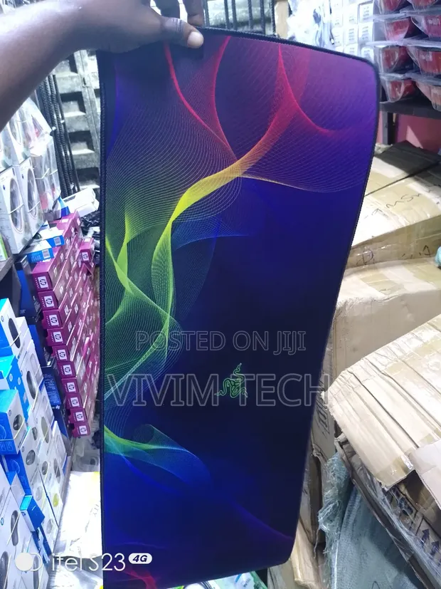 Extended Desk Mat / Mouse Pad - Dark Blue - 1