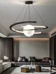 Modern Minimalist Planet Circular Ring Hall Light - 1