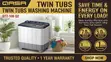 QASA 7.0kg Twin Tub Washing Machine (QTT-106 Q2) - 1