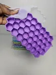 37-Grid Honeycomb Silicone Ice Cube Maker with Lid - 3