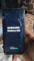 Samsung Galaxy A01 32GB Black (US Used, Cracked Screen) - 1