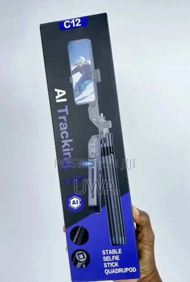 C12 AI Tracking Selfie Stick & Quadrupod (1.8m) - 1