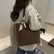 Eniola Kyakkyawar Jakar Velvet Mai Zane Leopard Tare Da Scarf - 3
