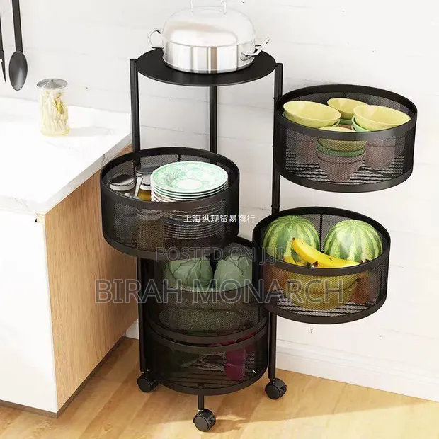 GE 5-Tier Rotary Kitchen Storage Rack - 1