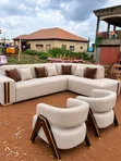 7 Seater L-Shape Sofa with Single Seat - Brand New - 1