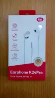 Itel K24Pro IEP-24Pro 3.5mm Wired Earphones with Mic - White - 2