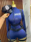 Sexy Police Role Play Costume for Ladies - 2