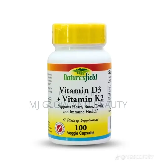 Nature's Field Vitamin D3+K2 Supplement - 1