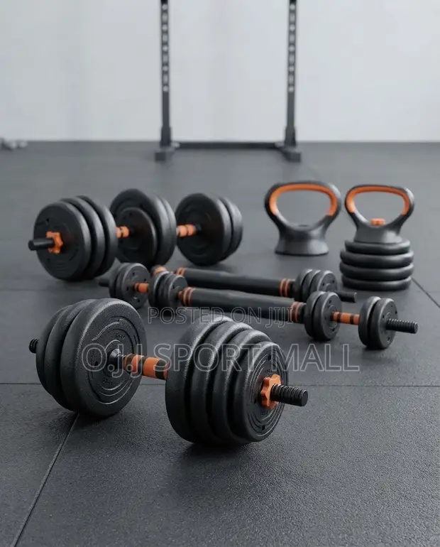 20kg/30kg Adjustable Dumbbell & Kettlebell Set - Universal Brand - 1
