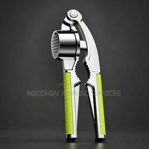 Multi-Function Lemon, Garlic Press & Nut Cracker - Green - 1