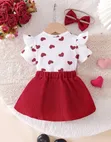 Girls' Heart Print 2-Piece Set - 2