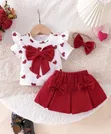 Girls' Heart Print 2-Piece Set - 3