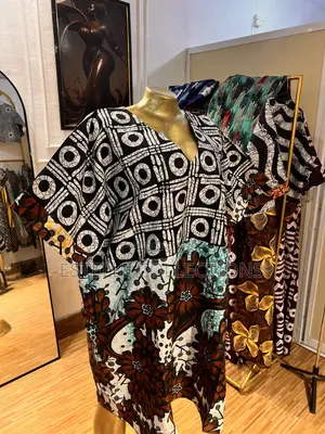 Short Bubu Dress - Ankara Fabric