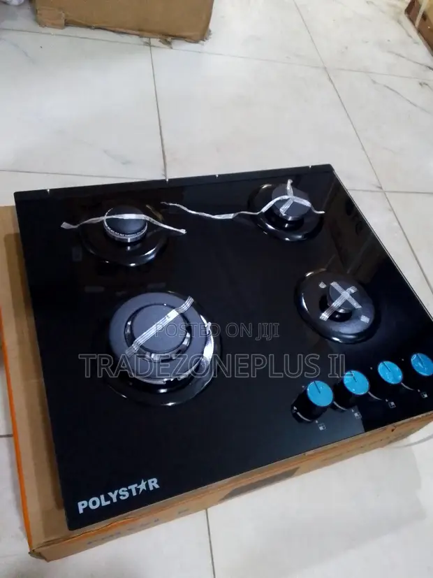 Polystar PV-JY60G4 4 Mai Kona Gilashin Gas Cooker - 1
