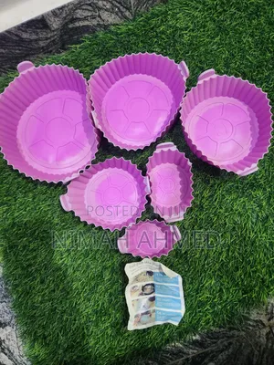6 Pcs Silicone Airfryer Liner - Purple