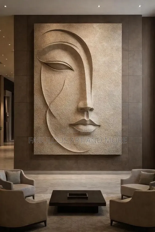 Minimalist Face Wall Artwork - Brand New - 1