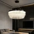 LED Crystal Chandelier - Color Changing, Height-Adjustable - 4