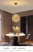 LED Crystal Chandelier - Color Changing, Height-Adjustable - 5