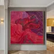 Red, Gold & Black Abstract Wall Art - 2