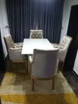Modern Dining Table Set - Grey, Mai Zama 4 - 3