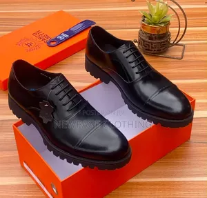 Men's Turkish Italian Leather Derby Shoes - Chunky Sole