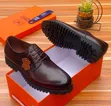 Men's Turkish Italian Leather Derby Shoes - Chunky Sole - 2