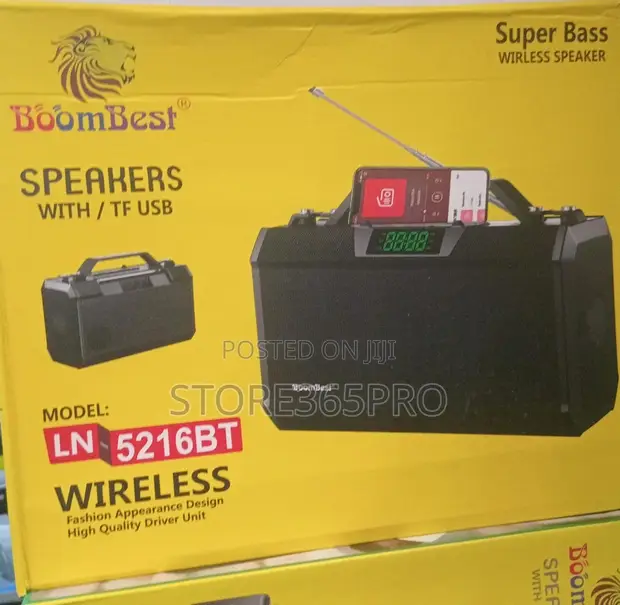 Boombest Super Bass Bluetooth Speaker with Radio & Phone Holder - 1