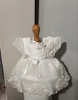 Angel Baby Girl Party Gown with Hair Band (0-3 Months) - 4
