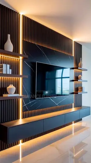 Modern TV Stand - Durable HGF Material