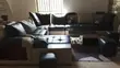 Distress Sale: Italian Leather Sofa Set with Center Table - 1